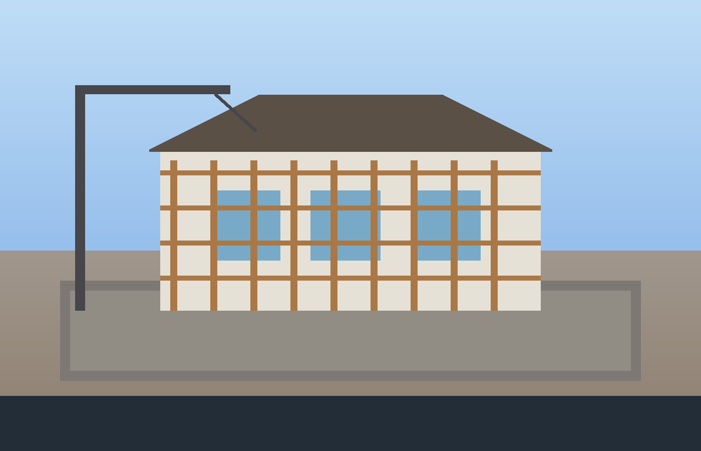 Charpente toiture en ossature bois en cours de réalisation à Massy en Essonne (91)